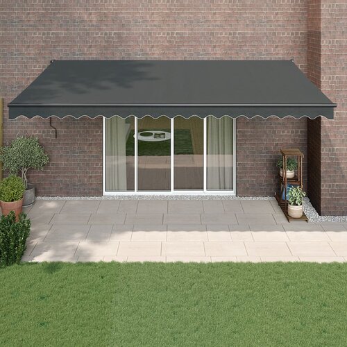 vidaXL Tenda na uvlačenje antracit 5 x 3 m od tkanine i aluminija Cijene