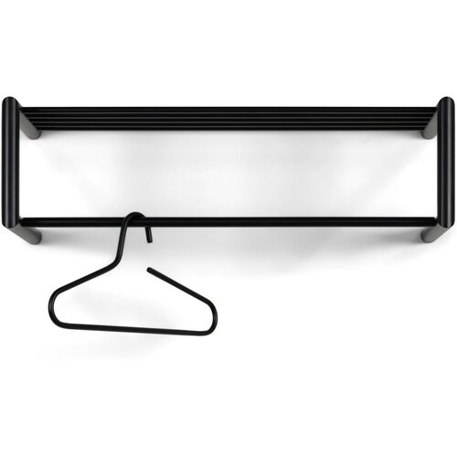 Spinder Design Crna metalna zidna vje&amp;scaron;alica s policom Smooth &amp;ndash; Slike