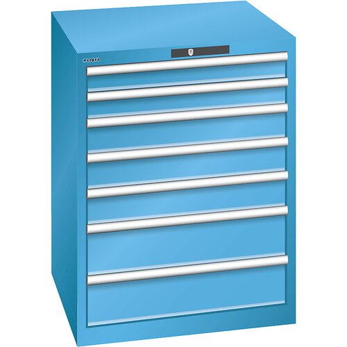 LISTA Predalnik s 7 predali, ŠxGxV 717 x 725 x 850 mm, nosilnost 200 kg, svetlo moder Cene