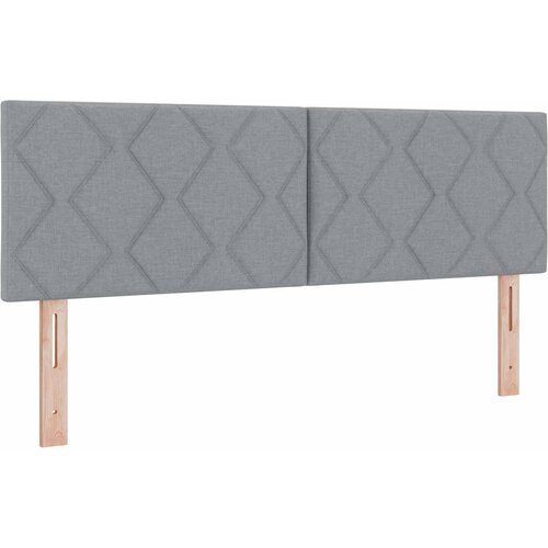  Boxspring krevet s madracem Svjetlosiva 140 x 200 cm Tkanina Slike