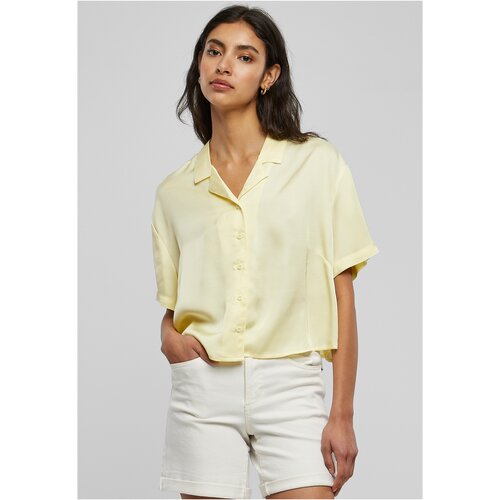 UC Ladies Women's Viscose Satin Holiday Shirt Soft Yellow Slike