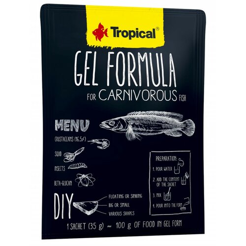 Tropical gel formula for carnivorous fish 35G Cene