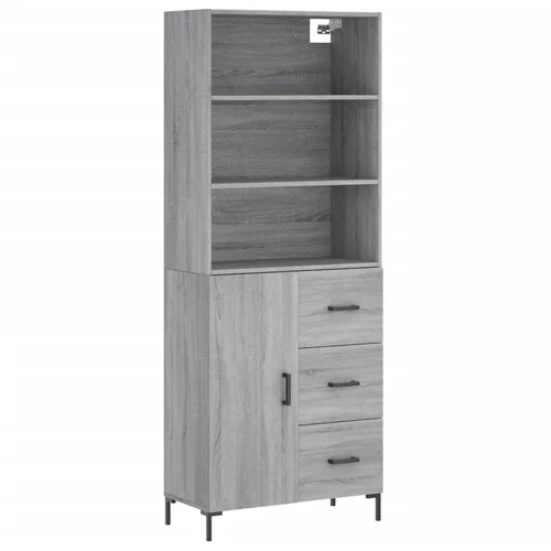 Maison Chic Visoka Komoda - Predalnik siva sonoma 69,5x34x180 cm inženirski les, (21721676) Maison Chic Visoka Komoda - Predalnik siva sonoma 69,5x34x180 cm inženirski les, (21721676)