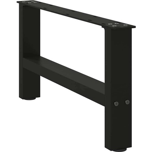 vidaXL noge kavne mizice črna 2 kosa 60x(30-31) cm jeklo Cene
