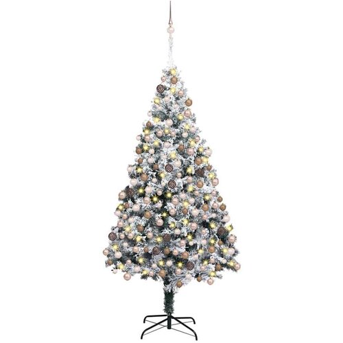vidaXL Umestno božično drevo med 300 LED Zelena 180 x 115 cm Cene