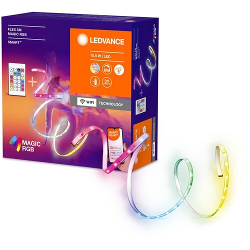 Ledvance led rgb prigušiva traka smart+ magic flex 3m LED/15,5W/230V wi-fi+daljinski upravljač Cene