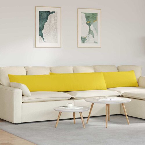  Jastučići za sofu 2 pcs Svijetlo žuta 200 x 40 cm tkanina Cijene