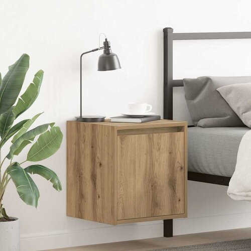 vidaXL Stenska nočna omarica 2 kosa artisan hrast 38x34x40 cm Cene