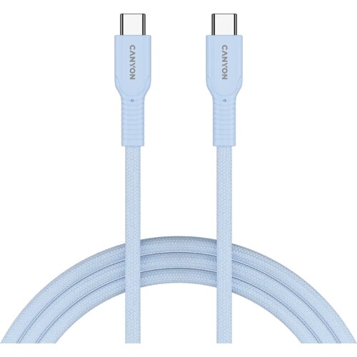  Cable OnWire 60CL C-C 60W COLOR Braided 1m Light Blue Slike
