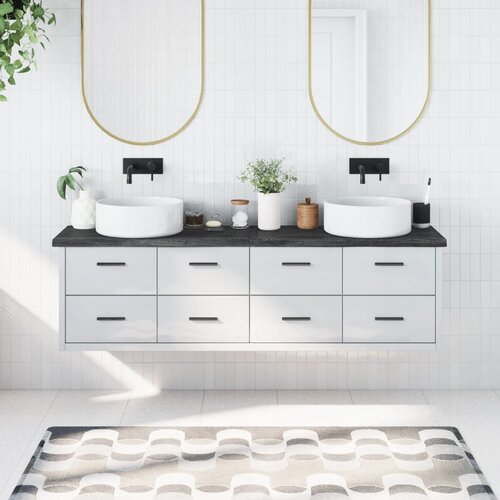 Kupaonska radna ploča tamnosmeđa 180x40x(2-4) cm tretirano drvo Cijene