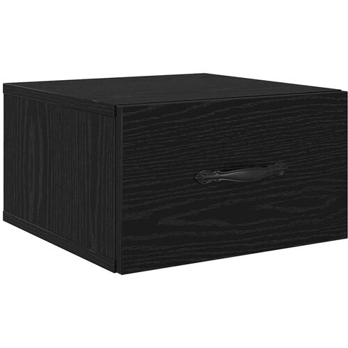  Noćni ormar 35 x 35 x 20 cm Konstruirano drvo Crni hrast Slike