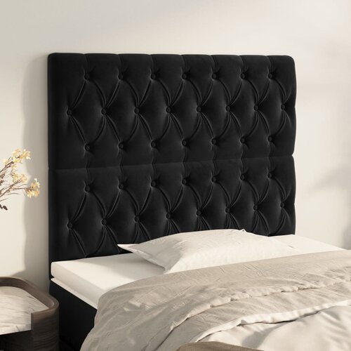 vidaXL Uzglavlja 2 kom crni 90x7x78/88 cm baršunasti Cijene
