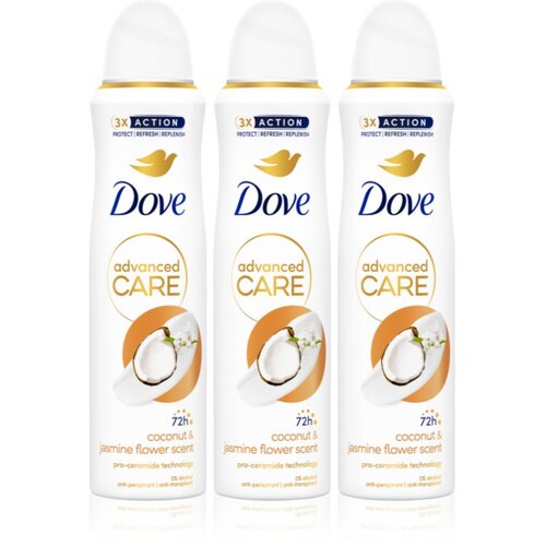 Dove Advanced Care Coconut &amp;amp; Jasmine Flower Scent set Slike