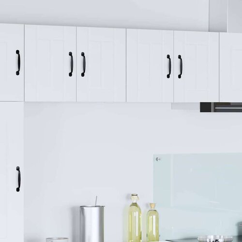 vidaXL Stenska kuhinjska omarica s polico 2 pcs Bela 60 x 31 x 40 cm Cene