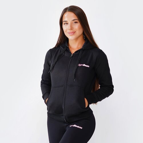 GymBeam ženska duksa Zipper Hoodie Black Cene