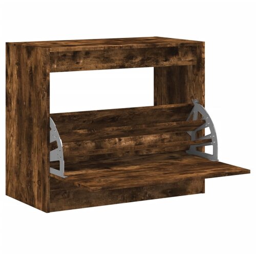 Maison Chic Omarica za obutev - Kopa za čevlje dimljeni hrast 80x42x69 cm inženirski les, (21777362) Slike