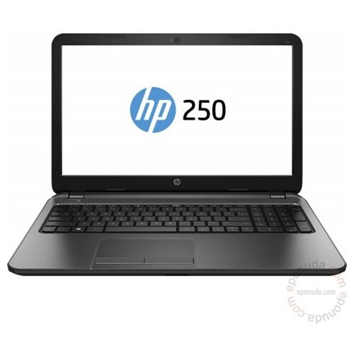 Hp 250 G3, Intel Core i3-3217U (1.8 GHz), 4GB DDR3L, 500 GB, 15.6'' LED HD AG,NVIDIA GeForce 820M (1GB) , DVD-RW, WiFi b/g/n, BT 4.0, Card reader, Webcam,Numeric Keypad, Windows 8,1 64 J0X87EA laptop Slike