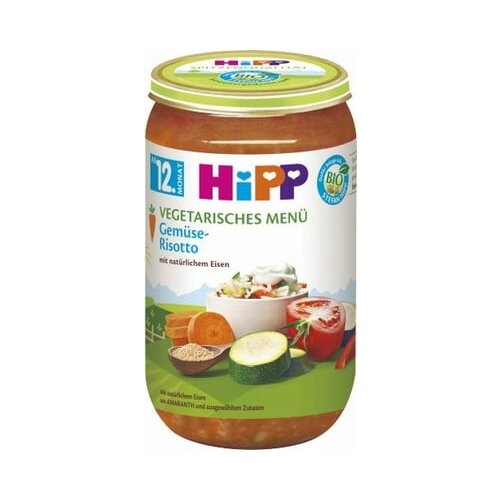 Hipp Bio otroška hrana v kozarcu - Vegetarijanski meni - Zelenjavna rižota Cene