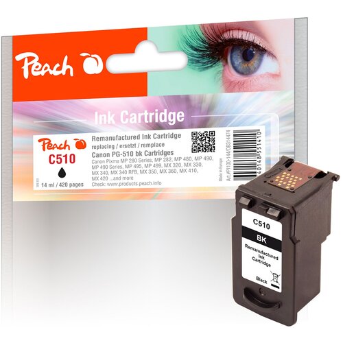 Peach Črnilo Canon PG-512 črna 17ml, 314477, (20385843) Slike