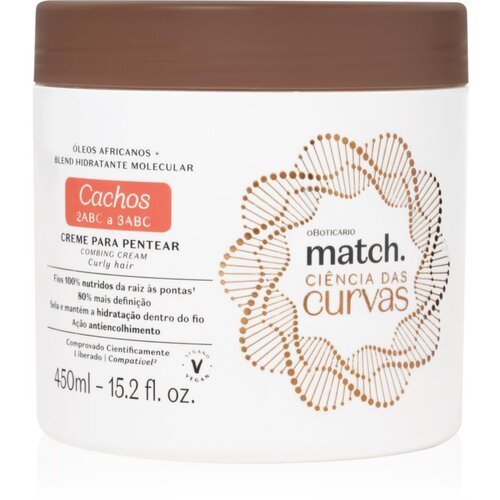 Match. Ci&amp;ecirc;ncia das Curvas nega brez spiranja za lažje česanje las 450 ml Slike