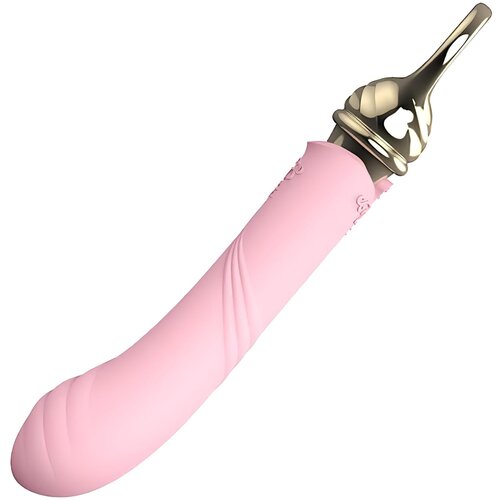 Zalo Courage Heating - punjivi, luksuzni vibrator G-točke (ružičasti) Slike