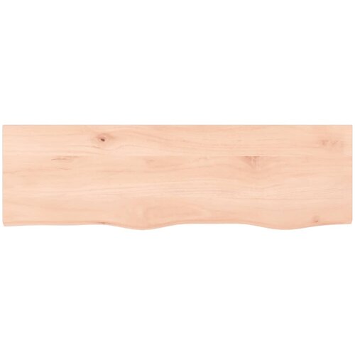  Zidna polica 100x30x(2-6) cm neobrađena masivna hrastovina Slike