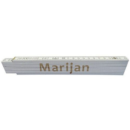  Zidarski metar (Duljina: 2 m, Natpis: Marijan, Boja: Bijele boje) Slike