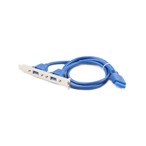  USB 3.0 dual port GEMBIRD CC-USB3-RECEPTACLE, 2x USB3.0, 20pin konektor za MBO Slike