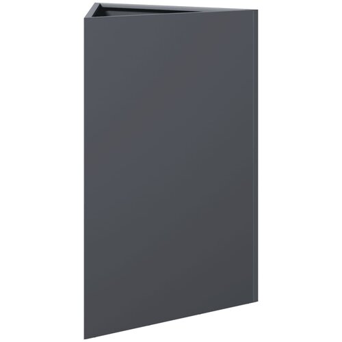  Vrtne sadilice 2 kom antracit trokutaste 50x43x75 cm čelične Slike
