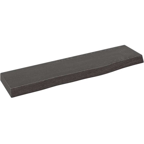  Polica tamnosiva 40 x 10 x 2 cm od obrađene hrastovine Slike
