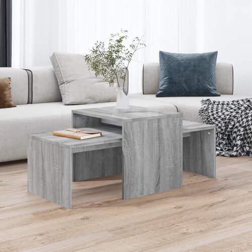  Set stolića za kavu boja hrasta 100x48x40cm konstruirano drvo Cene