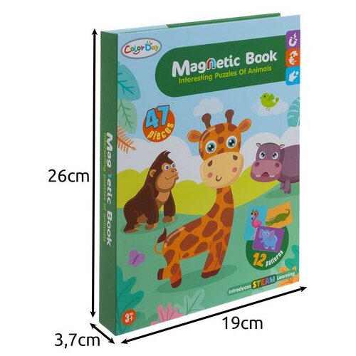 ISO TRADE magnetska slagalica Afričke životinje, 47 magneta Slike