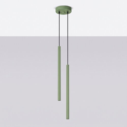 Sollux SL.2134 - Luster na sajli PASTELO 2xG9/8W/230V zelena Slike