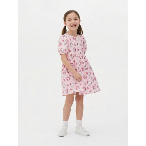 Sinsay Pamučna babydoll haljina s uzorkom Hello Kitty Cijene