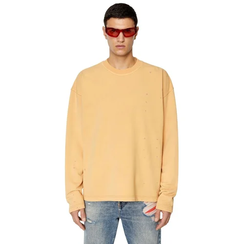 Diesel Sweatshirt - S-ALMON-E1 SWEAT-SHIRT orange