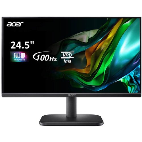 Acer EK251QEB monitor, 24.5”, fhd, ips, 100Hz, amd freesync, vesa, crni Slike