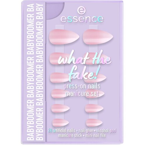 Essence Set za manikuro What the Fake! Press-On N&auml;gel Manik&uuml;re-Set - 03 BABYBOO Bela Cene