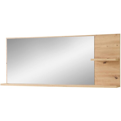 XORA STENSKO OGLEDALO, 148/60/17 cm steklo, leseni material Slike