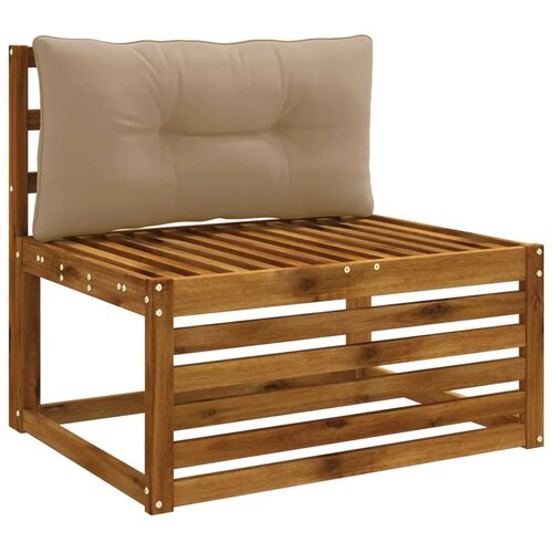  Jastučić za leđa PUTTEN 100% poliester Sivosmeđa - Sivosmeđa 80 x 40 x 10 cm Poliester Slike