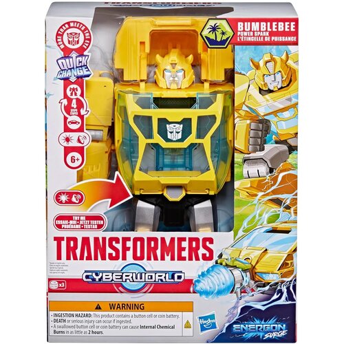 Hasbro Transformers CYBERWORLD Bumblebee Power spark robotska figura - Slike