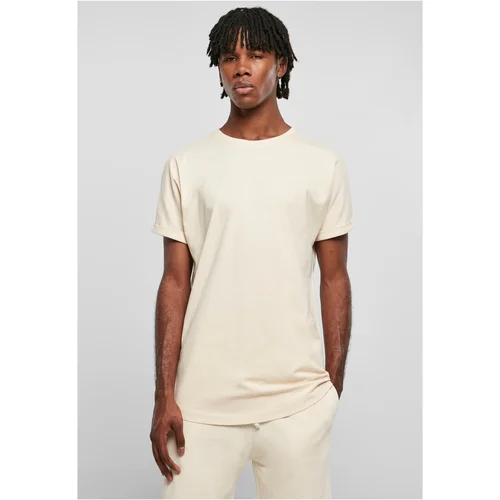 UC Men White sand T-shirt with long shape