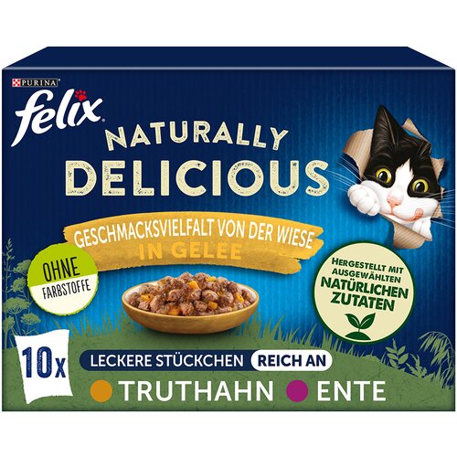  Me&scaron;ano pakiranje Felix Naturally Delicious 10 x 80 g - Perutninski izbor v želeju Cijene