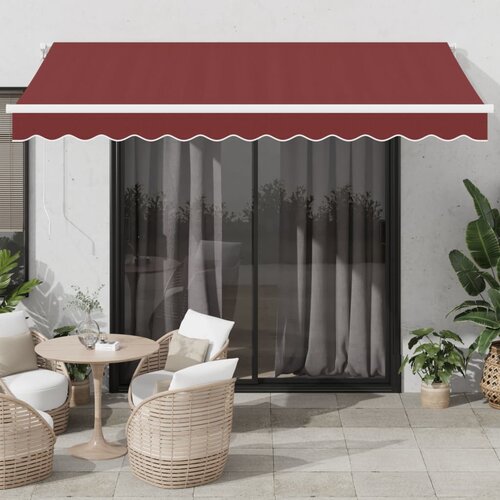 vidaXL Tenda na automatsko uvlačenje bordo 350x250 cm Cijene