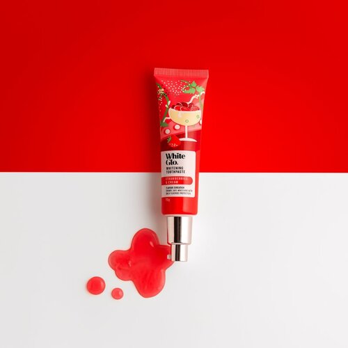White Glo Whitening Toothpaste Strawberries and Cream zobna pasta 70 g Slike