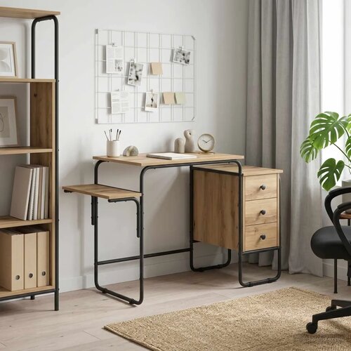  Stol s pohranom Hrast artisan 120 x 50 x 75 cm - Hrast artisan Slike