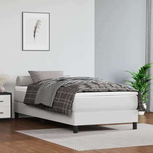 vidaXL Madrac s džepičastim oprugama bijeli 90x200x20 cm umjetne kože Cijene