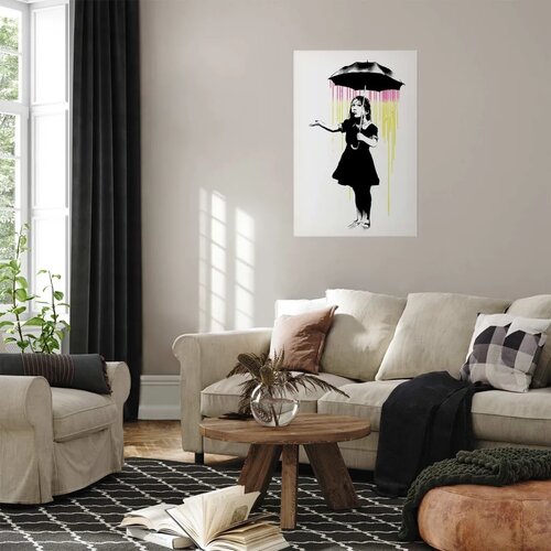  Plakat - Girl with an Umbrella 60x90 Bez okvira Slike