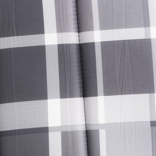  Jastuk za ležaljku sivi karirani 200 x 60 x 3 cm tkanina Oxford Slike