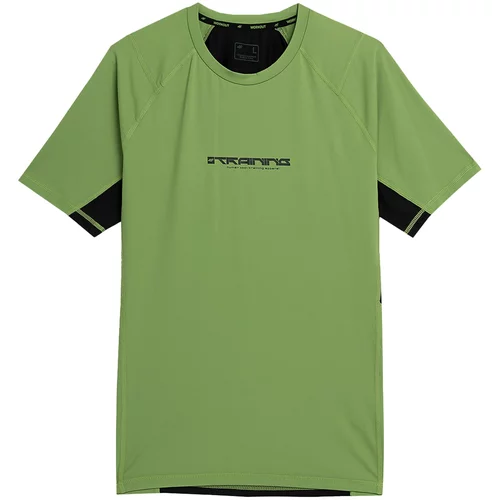 4f Tehnička sportska majica zelena / crna