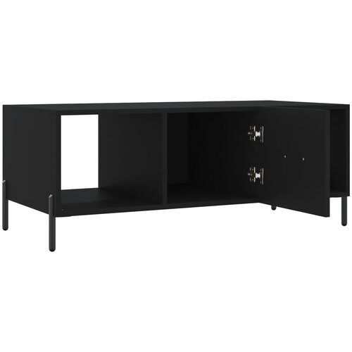  Stolić za kavu crni 102 x 50 x 40 cm od konstruiranog drva Slike